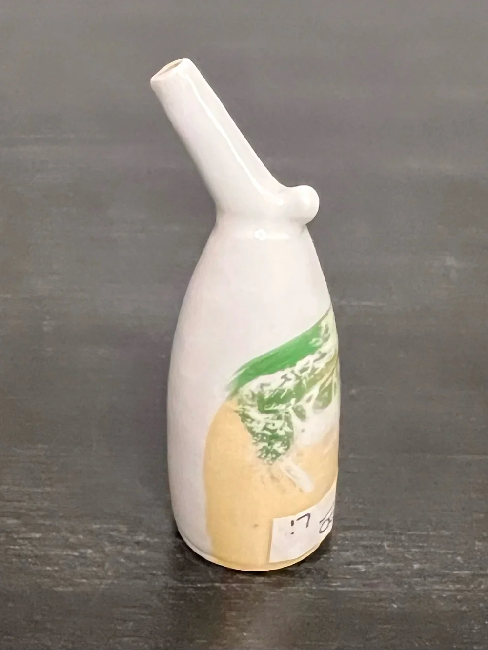 VTG Ceramic Pie Bird Pie Vent Deer Woodland Mountain Scene 3.5” Unmarked Rare